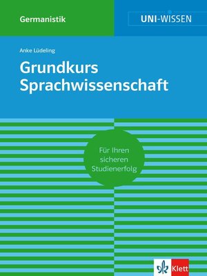 cover image of Uni-Wissen Grundkurs Sprachwissenschaft